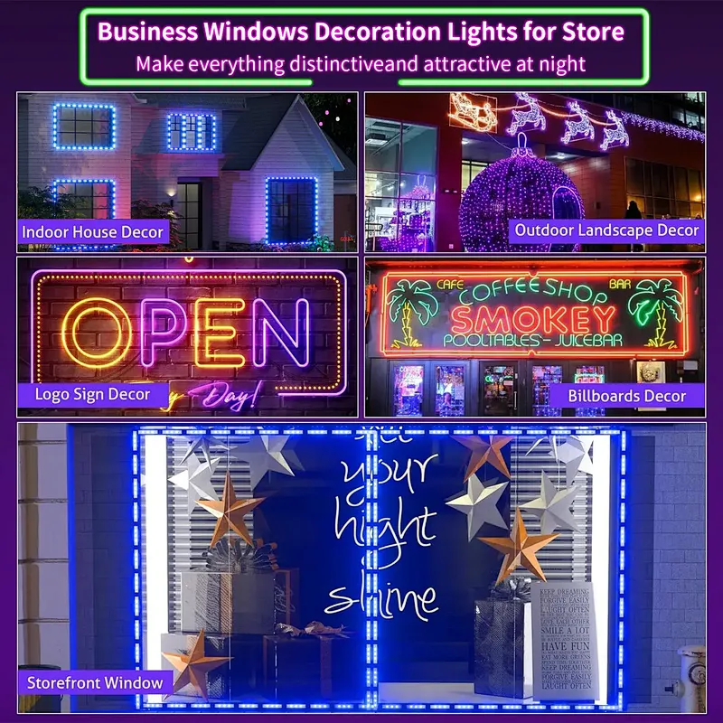 Outdoor Waterproof 6 Lights UCS2903 RGB Smart LED Module Light Window Lights
